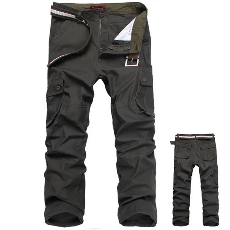 mens skinny cargo pants black
