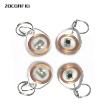 50 шт./лот(совместимый с S 50) 13,56 мГц RFID карт IC маркеров тегов ключ Брелки прозрачный кристалл