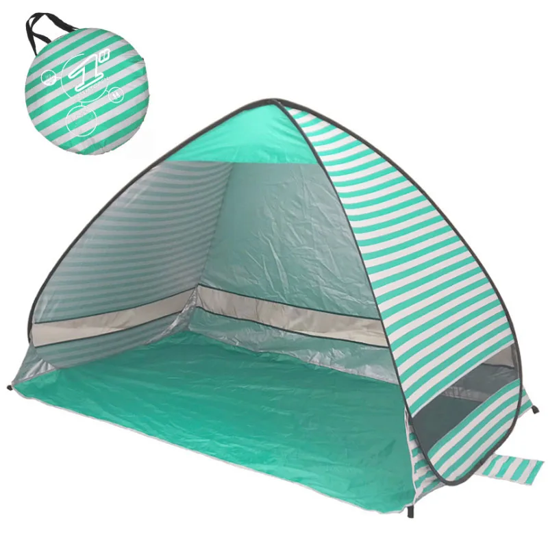 المحمولة خيمة للشاطئ! المنبثقة تلقائيا اقامة التخييم خيمة للشاطئ بسرعة مفتوحة في الهواء الطلق UV50 + حماية 200*120*130 CM
