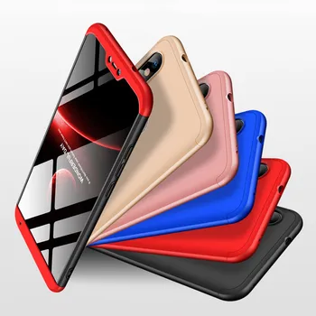 

1000PCS 360 Degree Full Cover For Xiaomi Mi 8 SE MiA2 Lite Mi6 MiA1 Mi5S Note 3 Play F1 Max 3 Mix 2 2S Hard PC 3 In 1 Phone Case