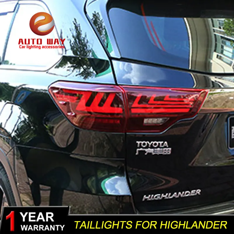 Автомобильный Стайлинг задние фары чехол для Toyota highlander highlander задние фонари светодиодный Taillghts задний фонарь светодиодный DRL