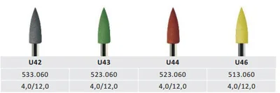 Polidor de Borracha Brocas de Polimento Borracha de Silicone para Resina Caixa Dental Grandes Burs Acrílica 100 Pçs - 14 100 pçs caixa Dental polidor de Borracha