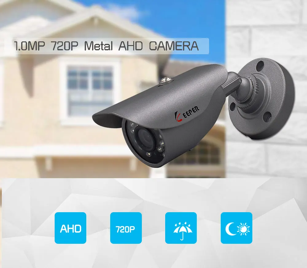 Keeper Mini Surveillance Camera 720P AHD Camera 20M Night Vision Analog CCTV Camera IR Outdoor Waterproof Security Camera (2)