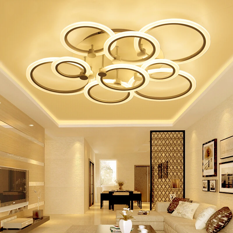 lamparas de techo Minimalist modern living room led ceiling lamp circular romantic bedroom restaurant lights led ceiling light