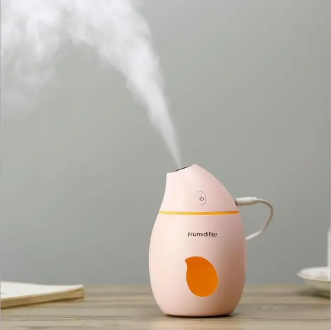 

160ML Humidifier LED Mango shape Ultrasonic Cool Mist Essential Oil Diffuser USB Aroma Lamp Car Purifier Fogger Mist Maker
