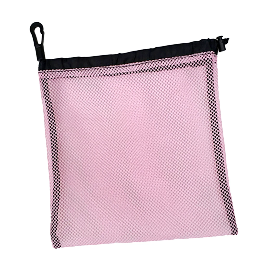 Lightweight Nylon Mesh Nets Bag Pouch Golf Tennis 30 Balls Carrying Holder Storage Drawstring Bag - Choose Colors