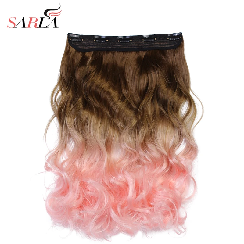 SARLA Ombre Long Clip In Hair Extensions Wavy Synthetic High Temperature Hairpiece 25 Colors Available Free Shipping 888 SARLA Ombre Long Clip In Hair Extensions Wavy Synthetic High Temperature Hairpiece 25 Colors Available Free Shipping 888