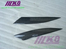 Carbon Fiber Headlight Covers Eyelids eyebrows Fit for Mazda RX8