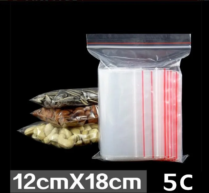 7 размеров 100 шт небольшой замок типа молния Пластиковые пакеты relosable прозрачные Ювелирные изделия/еда сумка для хранения на кухне посылка мешок прозрачный Ziplock мешок