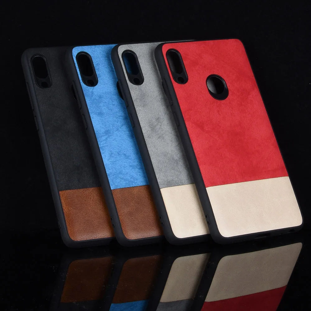 

For Lenovo K5 Pro case Lenovo k 5 Pro back cover silicone fabric cowboy PU leather protective phone cover For Lenovo K5 Pro case