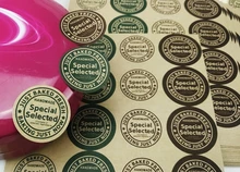 25mm SPECIAL SELECTED diameter 25mm Self-adhesive sealing kraft paper sticker,1000 pcs/lot, Item No. TK06