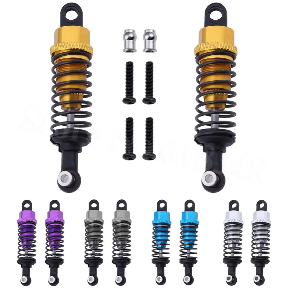 HobbyPark 4pcs Aluminum Shock Absorber Assembled Damper Replacement A949-55 for WLtoys 1//18 RC Car A959 A979 K929 A959-B A969-B A979B Gray