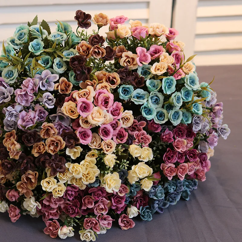 

Artificial Flowers Silk 20 Heads Fake Floral for Wedding Party Home Decoration Bouquet Best Price
