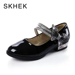 Skhek Новые туфли для девочки сандали туфли для девочек Детские модная одежда для девочек Дети Обувь Новые Детские принцессы Обувь мода S дети