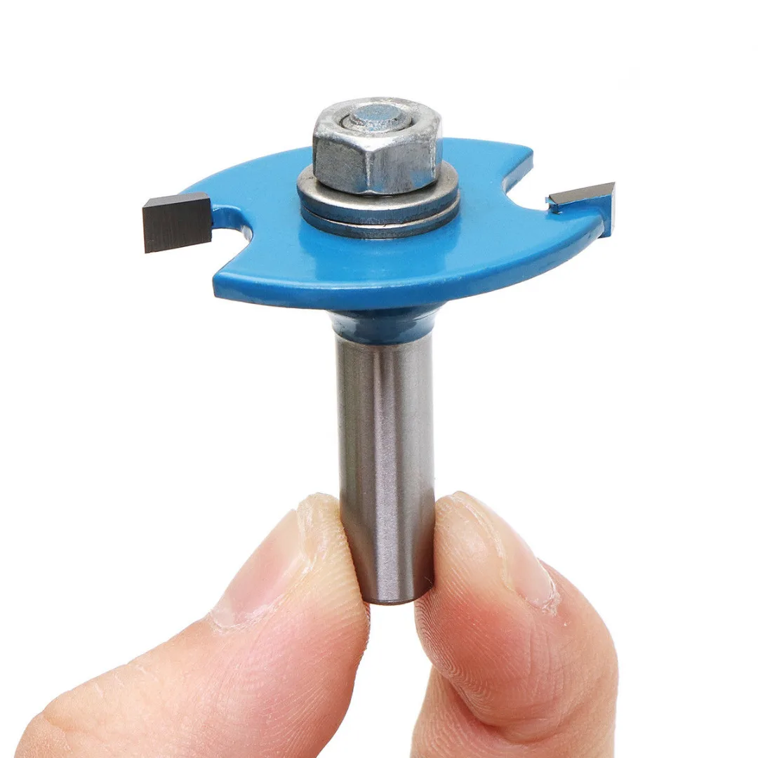 8mm ''T'' Type Shank Biscuit Cutter Joint Slot Slotting Woodwork Router Bit Tool