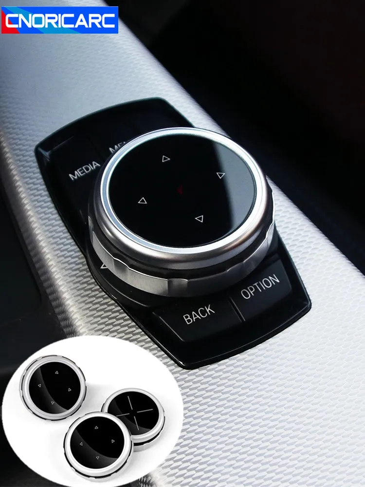 

Car Console Multimedia Decorative Knob Cover Stickers For BMW 1/2/3/4/5 series F10 F21 F20 F22 F30 F32 F34 Interior Accessories
