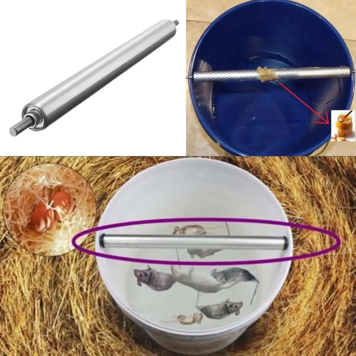 

Rolling Mouse Traps Household Pest Mice Control Rodent Stick Rat Catcher Catching Mousetrap Mouse Killer 32.5cm
