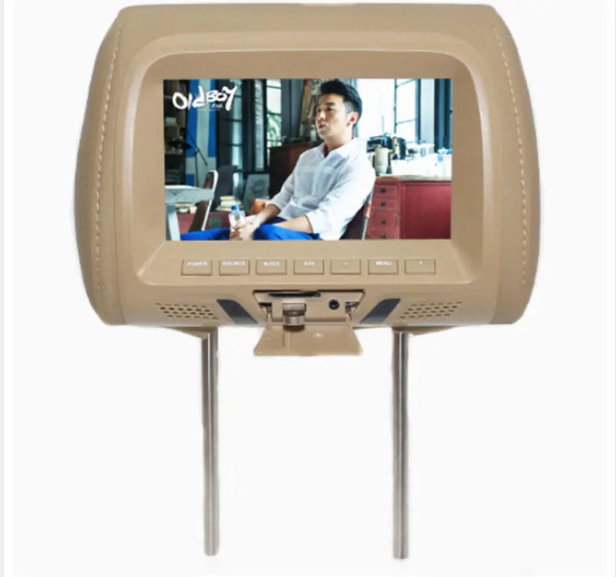 

AZGIANT 7 Inch LED Car Headrest Monitor MP5 Function Rear Row AV USB SD MP5 FM Speaker HD Display Screen with Remote Control