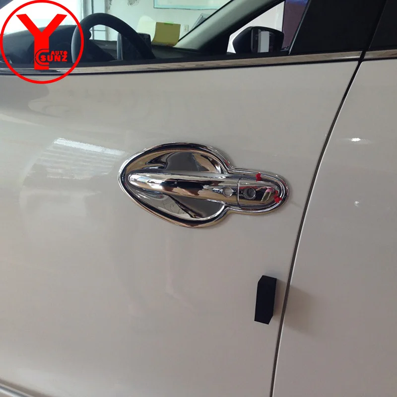 Хромированная крышка ручки двери для Mazda 3 Axela 2014 2016 аксессуары ABS дверная ручка