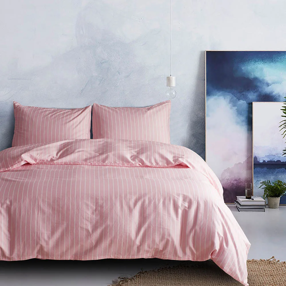 Niobomo Striped Duvet Cover Set 100 Cotton Designer Bedding Set