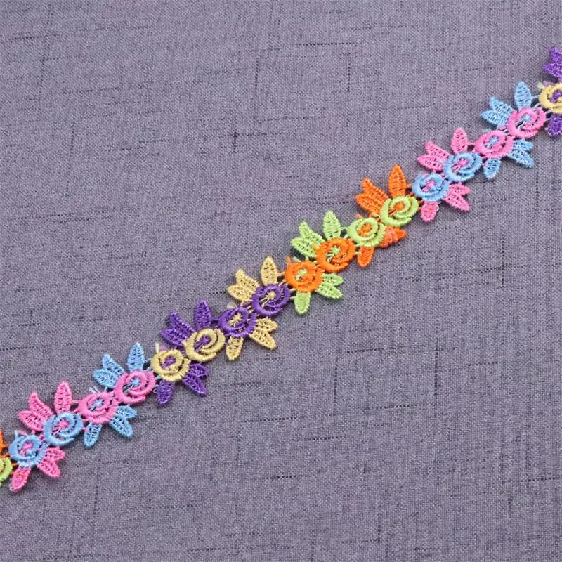 2cm Polyester Embroidered Flower Lace Trim Wedding DIY Lace Ribbon Love Handmade Sewing Accessories Supplies Crafts lace ribbon,lace sewing supplies,lace accessories,lace sewing accessories