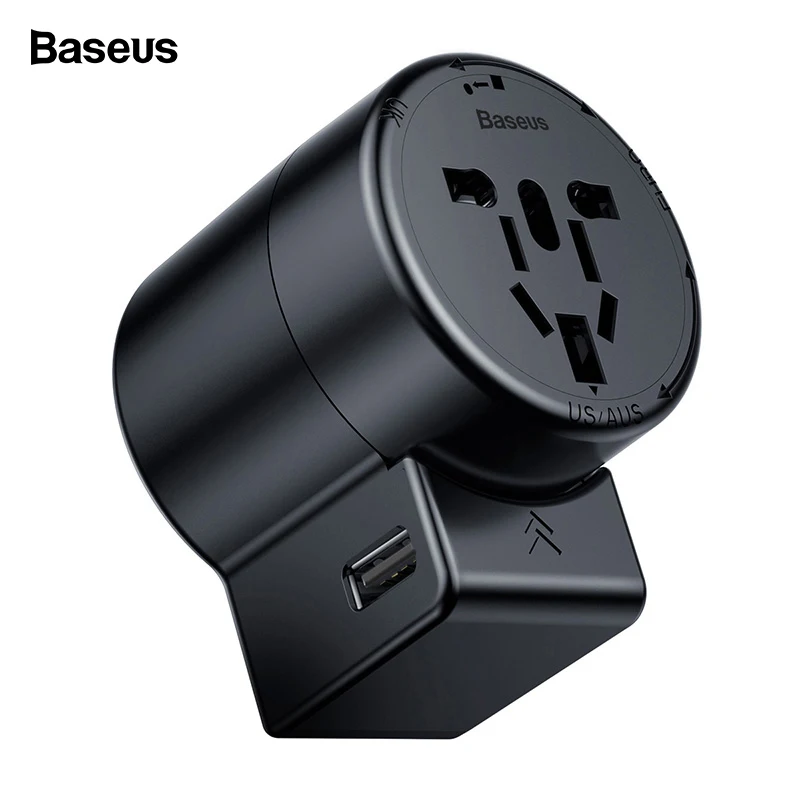 Cena Baseus uniwersalny wszystko w jednym ładowarka USB międzynarodowych ładowarka sieciowa z dwoma portami USB zasilacz ue usa UK AU wtyczka ładowarka do telefonu komórkowego