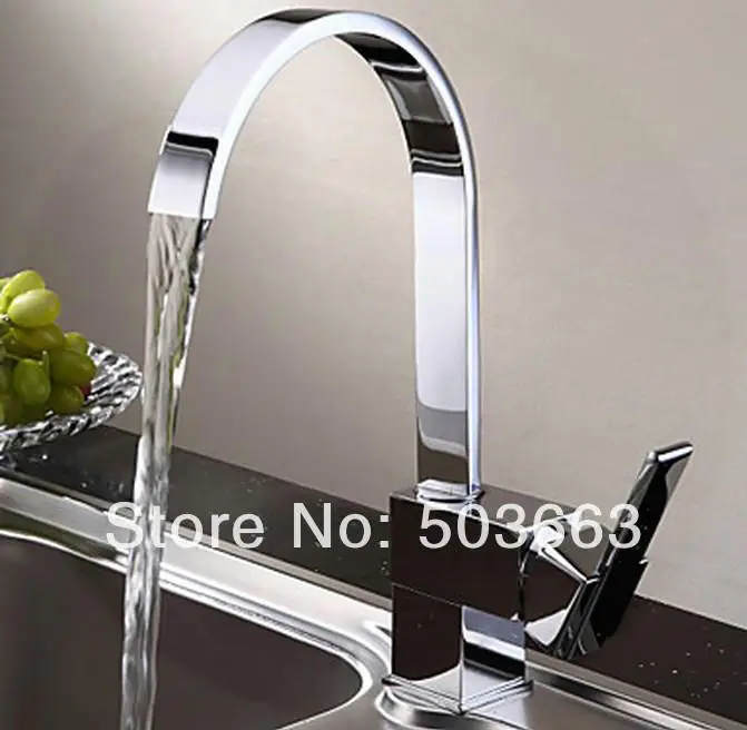 Great Price Fashion Kitchen Sink Swivel Tap Chrome Brass Water Basin Spout Vessel MF-966 Mixer Faucet torne | Обустройство дома