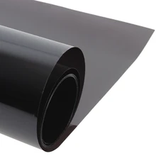 75cm * 30 m/20 "película de tinte de ventana de coche Super negro oscuro Ventana de coche láminas de protección Solar 5% VLT pegatinas toda la venta(China)