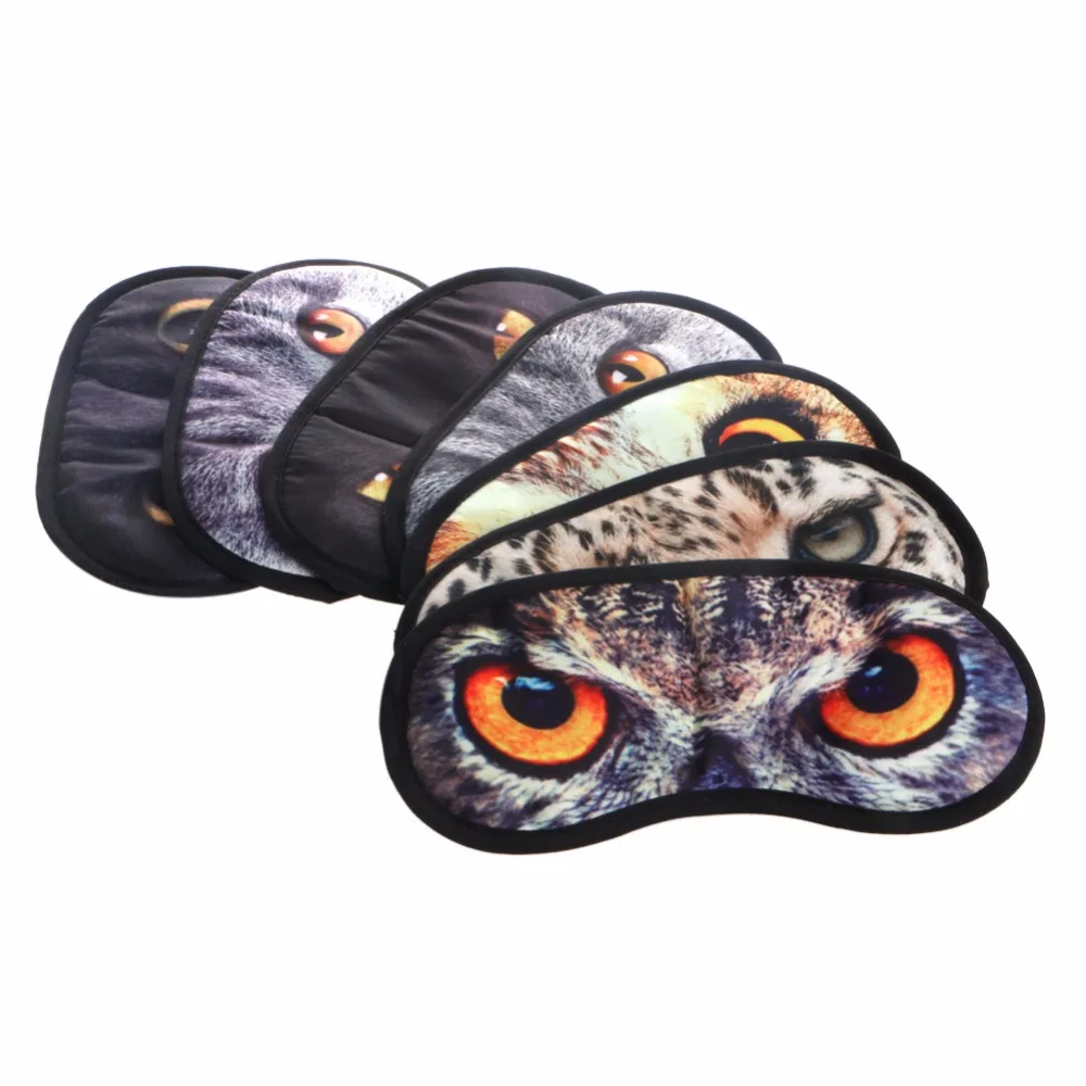 

Cute Animal Travel Covers Sleeping Cat Eye Mask Blindfold Relax Sleep Eye-shade