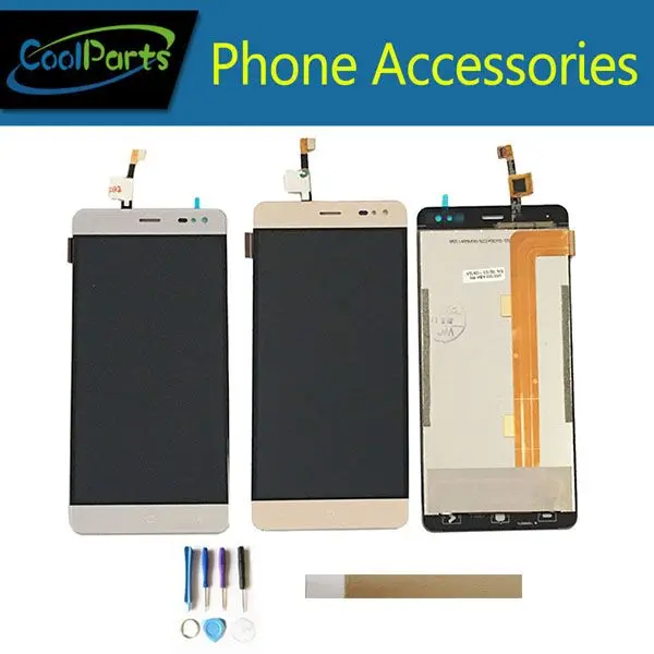 

1PC/Lot High Quality For Vkworld G1 LCD Display Screen +Touch Screen Assembly Replacement Part Grey Gold Color+Tape&Tool
