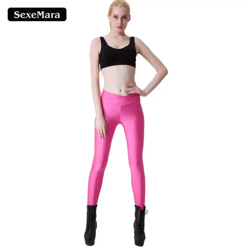 2017 Весна Женщины Activewear Фитнес Леггинсы Прекрасный Розовый Удобные Брюки Высокой