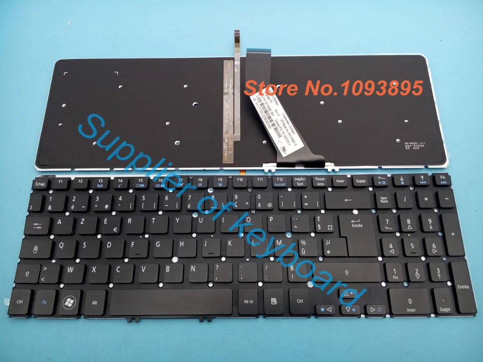 Новая французская Azerty клавиатура для Acer Aspire ноутбуков с подсветкой 5 10 |
