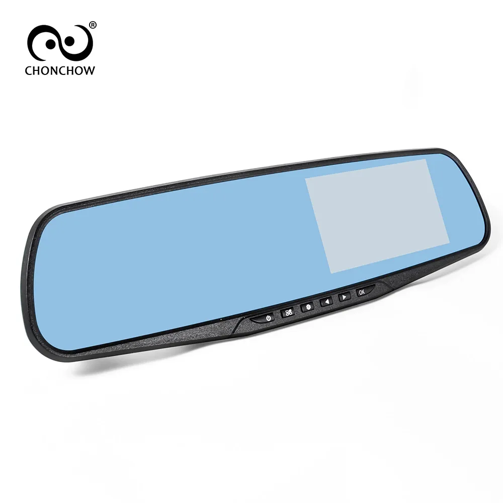 

Car Dvr Mirror Car Camera 4.3" Dash Cam Recorder Full HD 1080P Rearview 170 Degree Wide Angle Rear View Video Camcorder