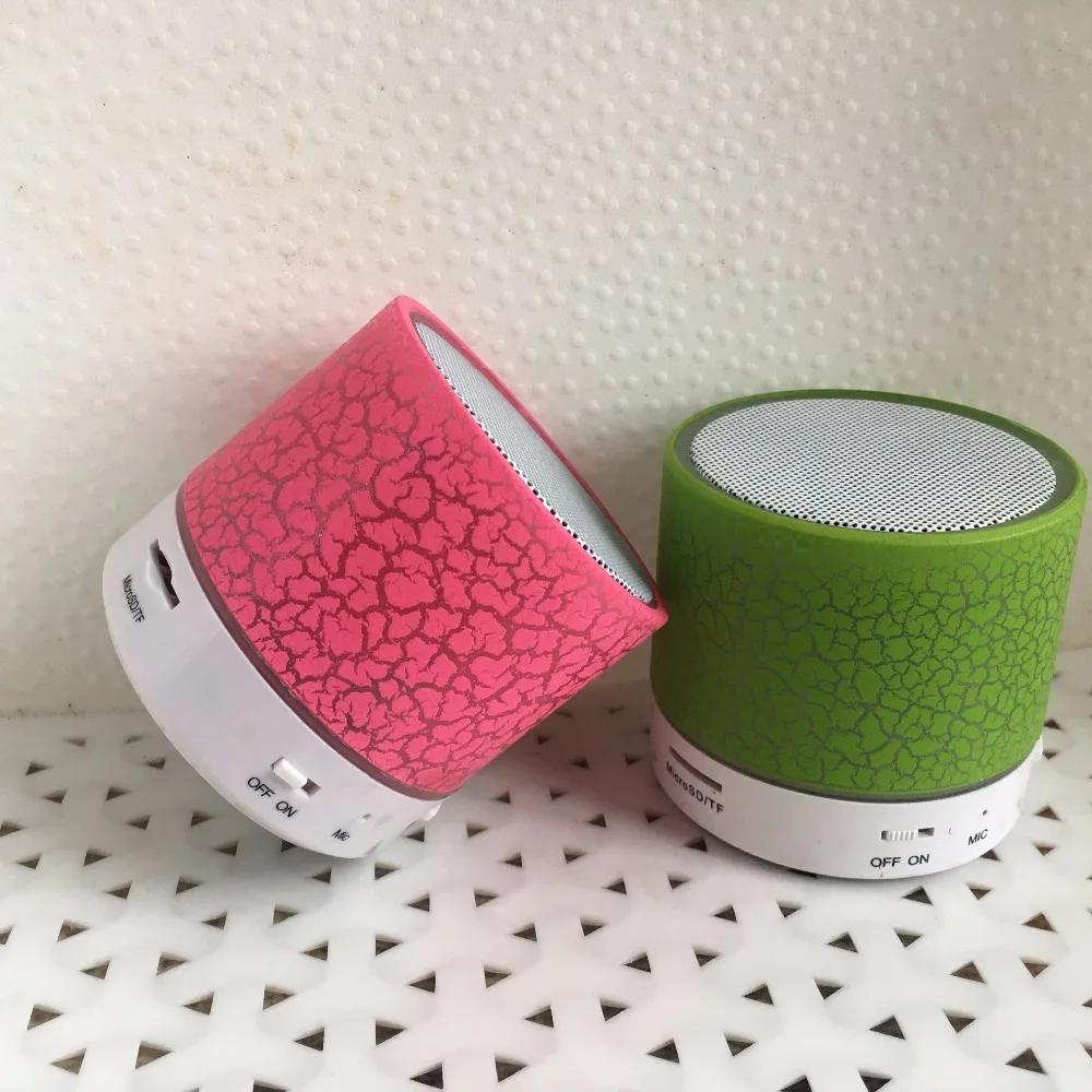 Модные светодиодный мини Беспроводной Bluetooth Динамик Портативный Музыкальный