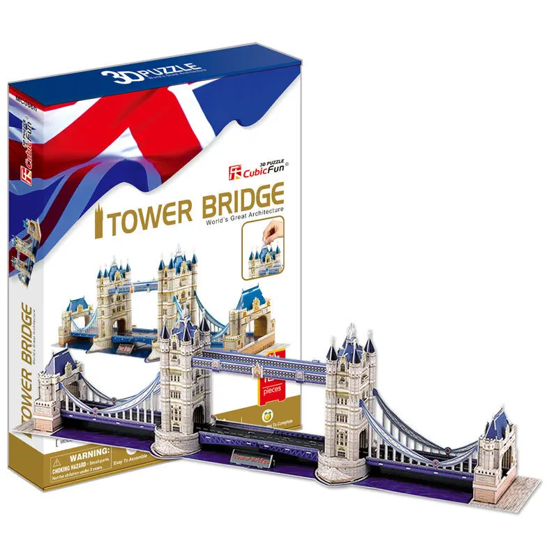Всемирно Известные здания лондонская модель Gemini Bridge игрушки 3D головоломка DIY