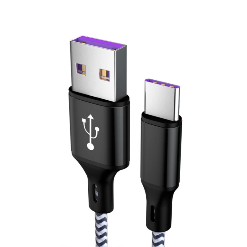 Зарядный кабель 5А типа C для быстрой зарядки USB C кабель для передачи данных для huawei mate 20 P20 Pro Honor 10 USB-C зарядное устройство