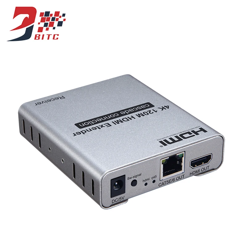 SZBITC 120 м 4 к HDMI удлинитель с ИК и петлей 1080P RJ45 порты HDMI удлинитель передатчик приемник по CAT5e/CAT6 кабель