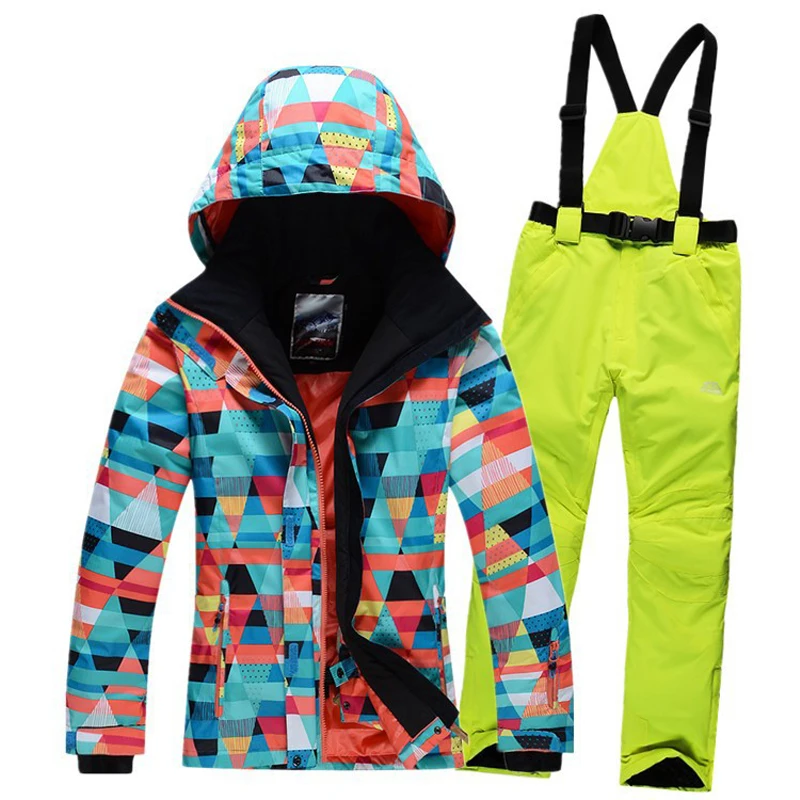 

2019 suit 5 kinds of color ski pants Windproof Breathable warmth Outdoor jacket women sports clothes skiing