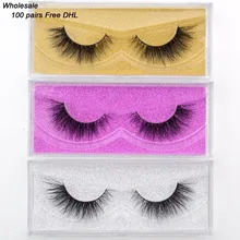 DHL, 100 пар, накладные ресницы из вискозы, норковые Накладные ресницы ручной работы, норковая коллекция, 3D драматические ресницы, 32 стиля, блестящая упаковка