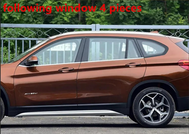 Stainless Steel Full Window Trim Decoration Strips For BMW X1 Stainless Steel Window Molding Sill Trim Decoration  Auto Trim Car Styling (5)