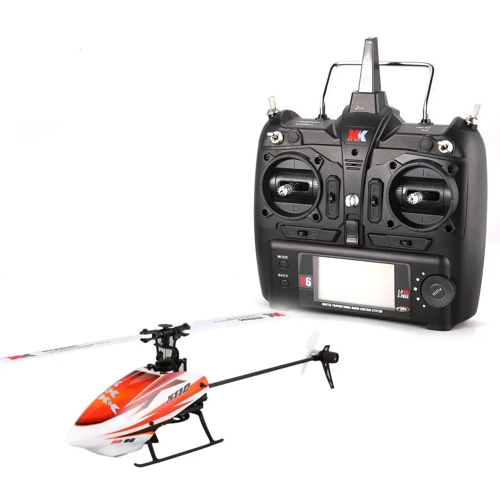 

XK K110 6CH 3D 6G System Mini Brushless RC Remote Control Helicopter Drone with 3D Upside Down Flight Stunt RTF for Kids Gifts