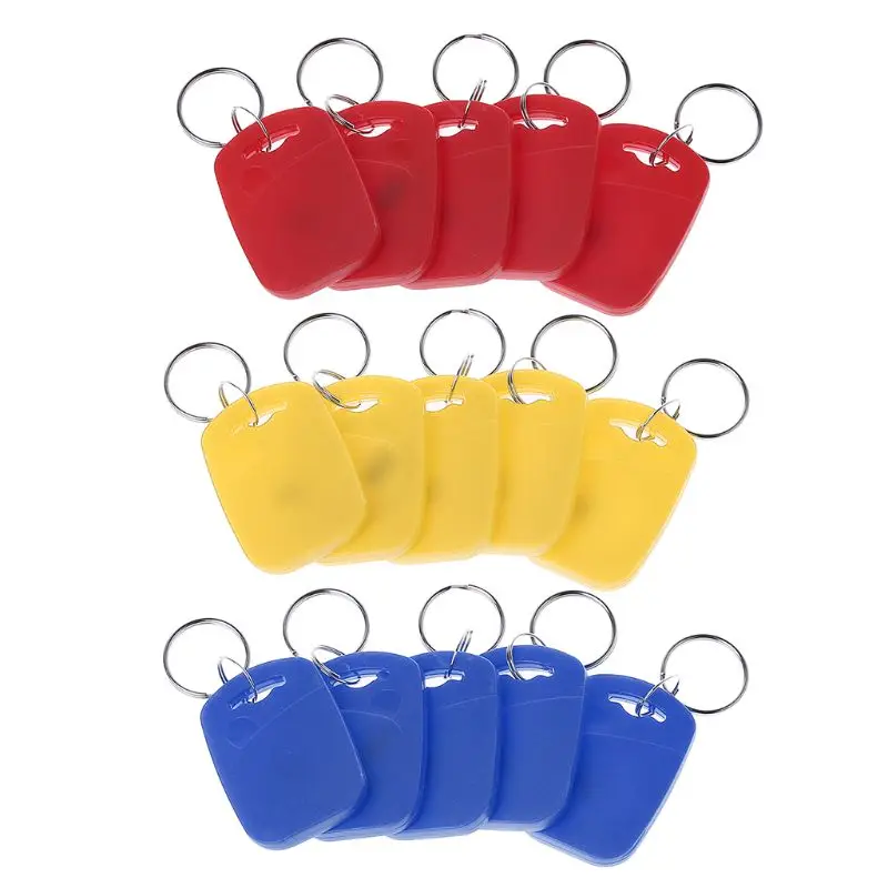

IC+ID UID 13.56MHZ Changeable Writable Rewritable Composite Key Tags Keyfob Dual Chip Frequency + RFID 125KHZ T5577 EM4305