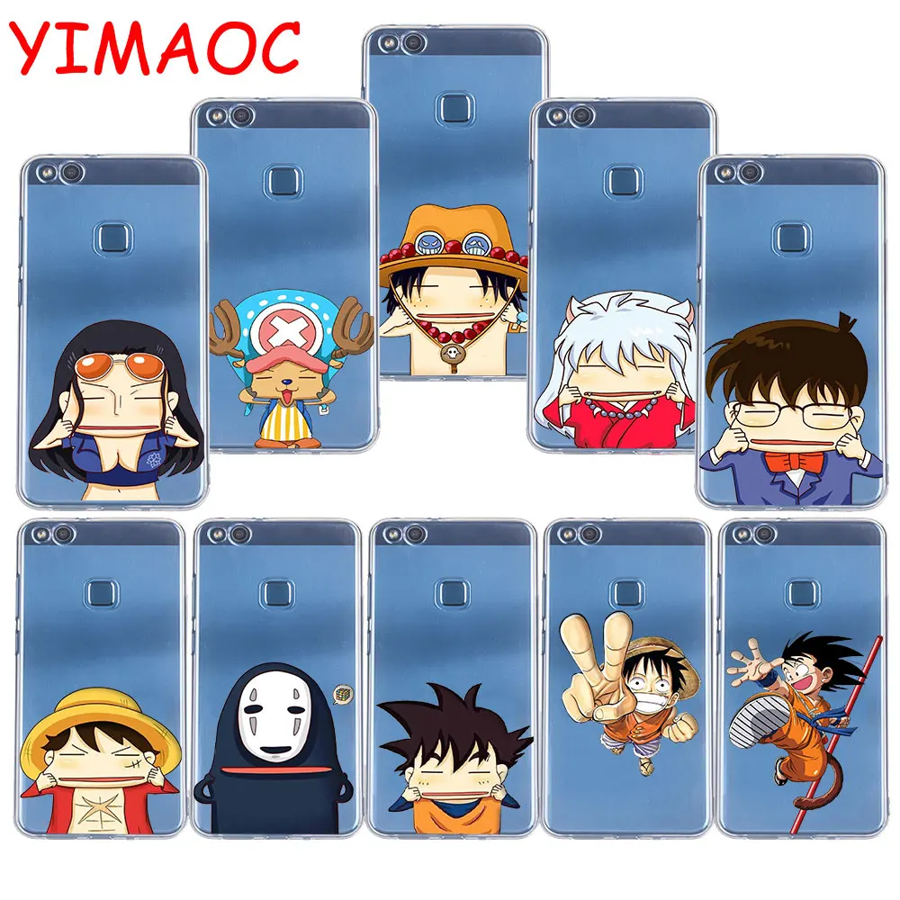 

YIMAOC 23z Cute Cartoon One Piece Luffy Soft TPU Case for Huawei P20 Pro P10 P9 P8 Lite P Smart Mate 10 lite 20 pro