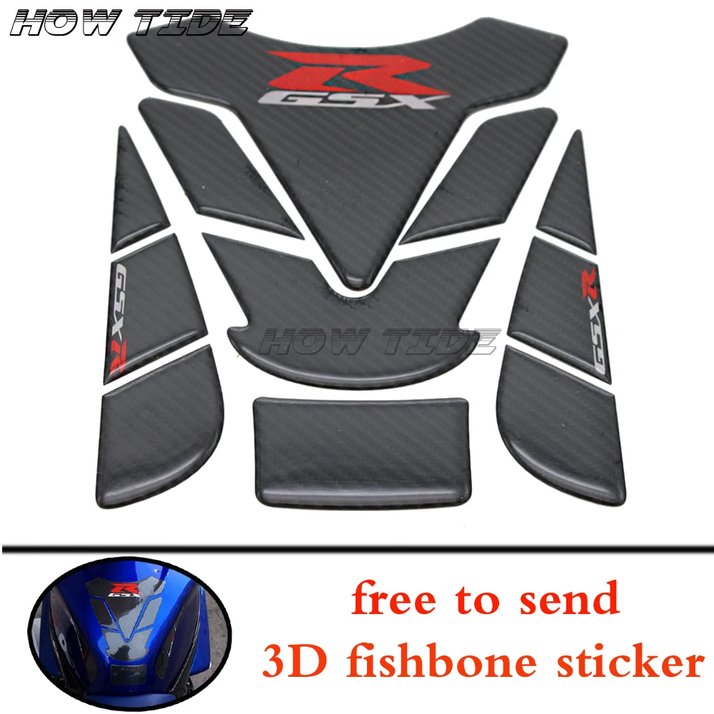 

Motorfiets Carbon Look Gasolie Tank Pad Protector Sticker for Suzuki GSX-R GSXR 750 600 1000 Hayabusa GSXR1300
