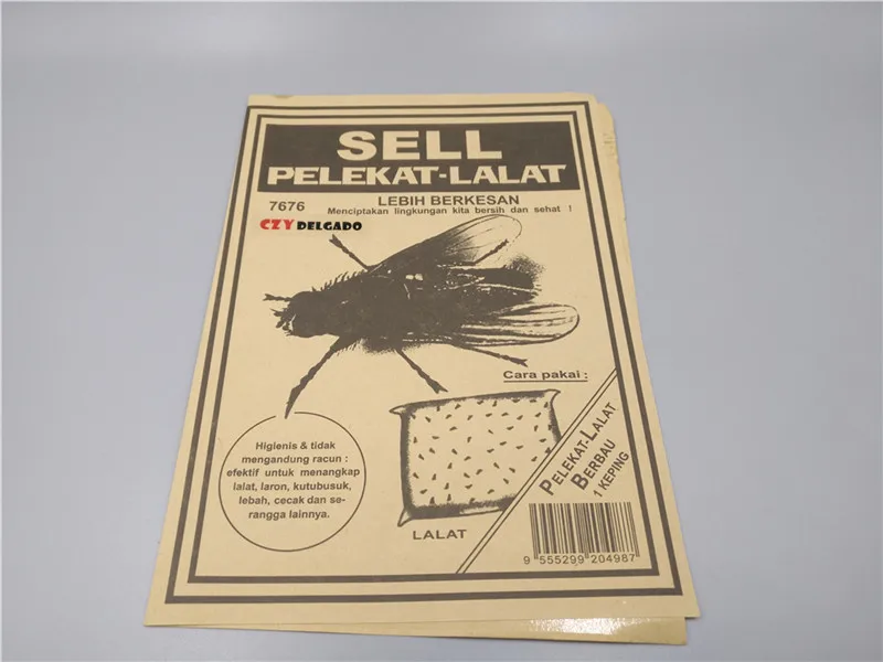 100 шт высокопрочная и эффективная крафт-бумага наклейка мухоловка липкая бумага от мух