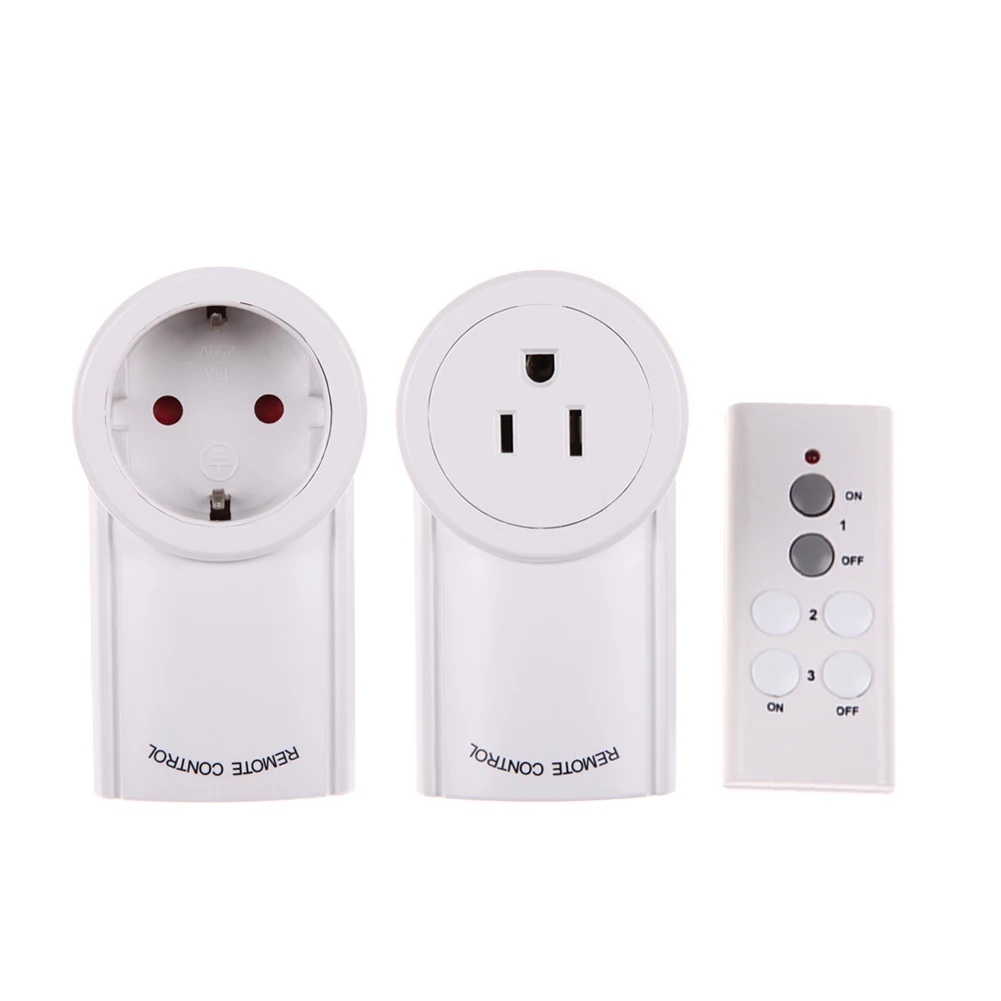 

1 Pack US 120V/60Hz EU 230V/50Hz 10A Remote Control Wireless Power Outlets Light Switch Socket