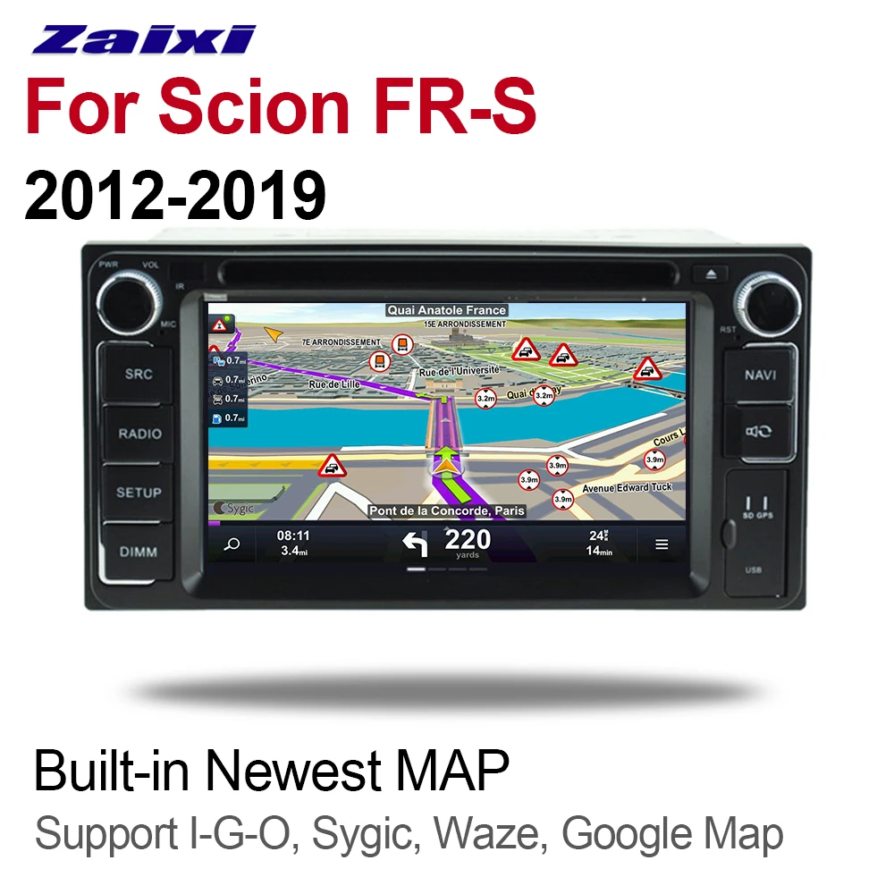 Sale ZaiXi 2 Din Car Multimedia Player Android 9 Auto Radio For Scion FR-S 2012~2019 DVD GPS 8 Cores 4GB+32GB Bluetooth HD Screen 1