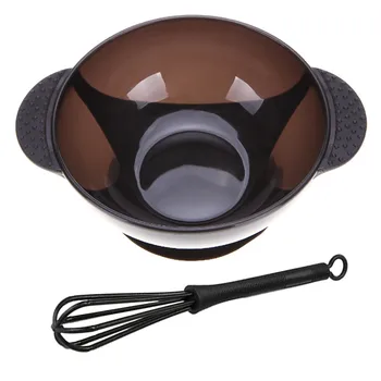 

Salon Hair Coloring Sets 1PC plastic Hair Dye Mixing Bowls with Mixer Hairdressing Tool Black 2U81129