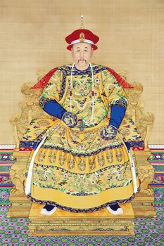 

Canvas painting Chinese style traditional painting emperor Yongzheng by Giuseppe Castiglione Wall Decorative Art decor