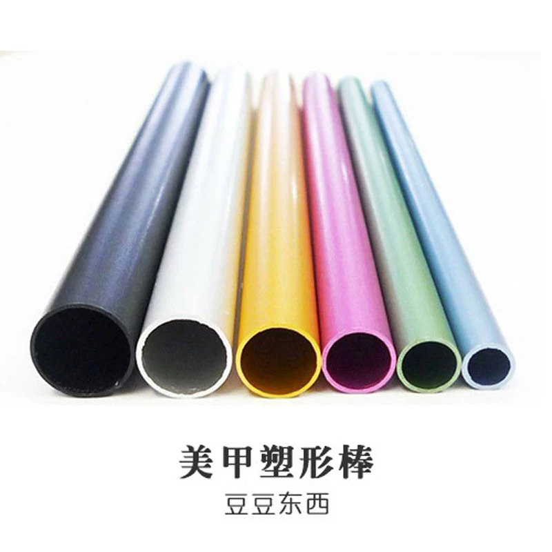 

6 Pcs/SET Artificial Form Builder Tips Acrylic Curve Shaping Curving Rod Sticks tube bar UV Gel Manicure Tools